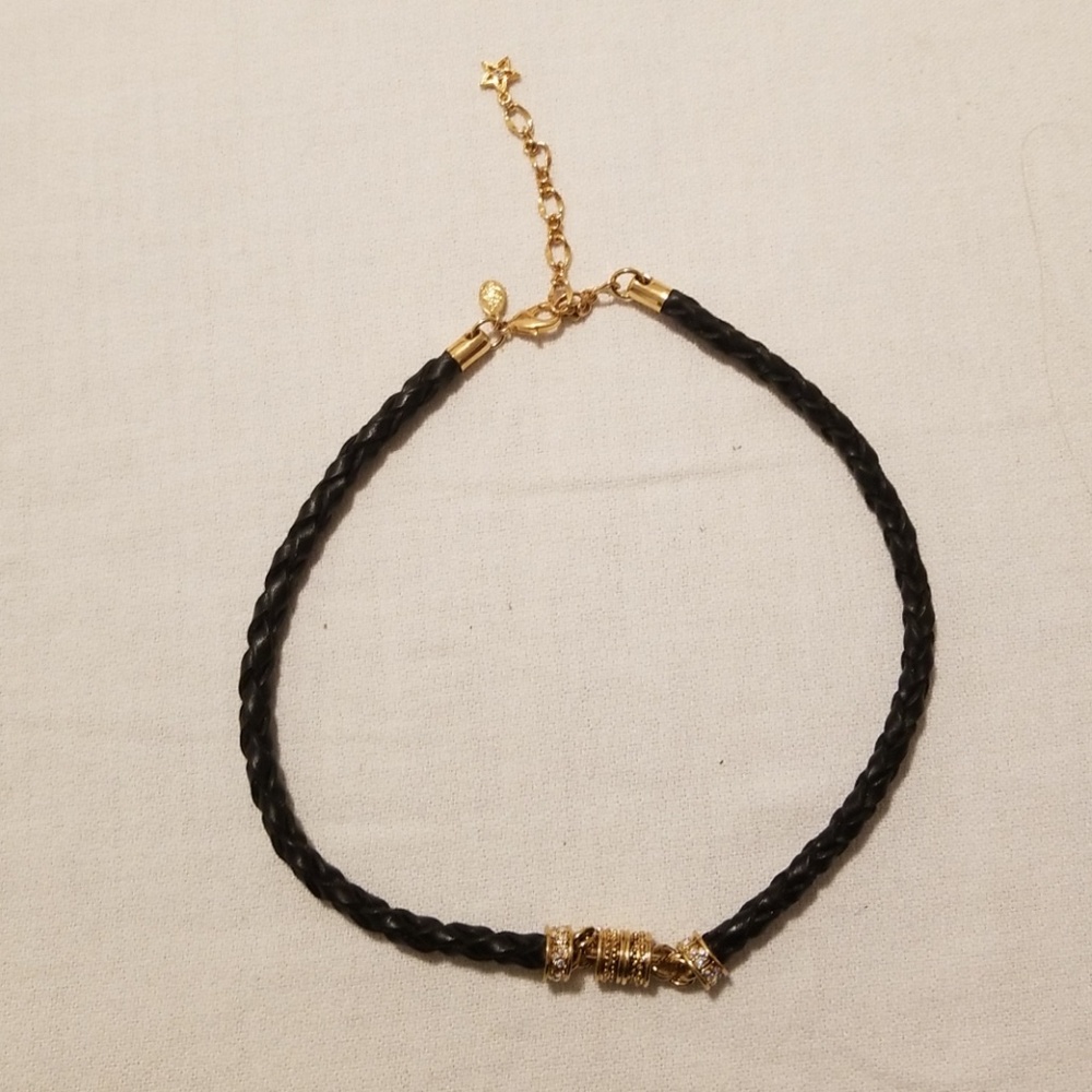 Braided leather chocker, new - Picture 2 of 11